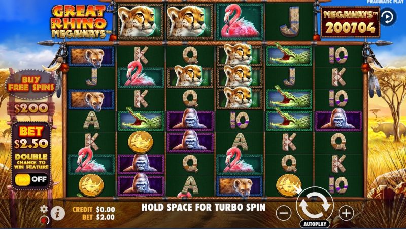 Great Rhino Megaways Slot Review [Pragmatic Play]