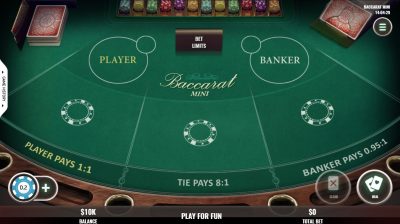 Mini Baccarat Strategy